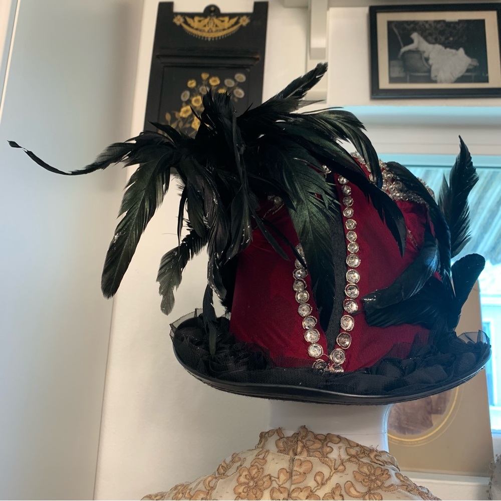 OOAK hat jeweled performance stage performer rock star musician singer festival - Picture 3 of 16